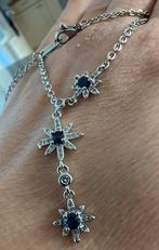 Saffier ketting stainless steel, Ophalen of Verzenden, Zo goed als nieuw