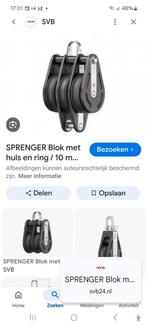 Sprenger Blokken 3-schijfs 4 stuks, Ophalen of Verzenden, Gebruikt, Toebehoren