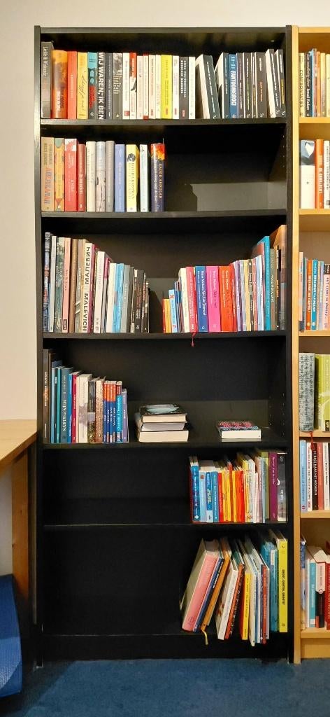 Boekenkast Billy Ikea zwart, Ophalen, Gebruikt, 200 cm of meer, Ikea Billy