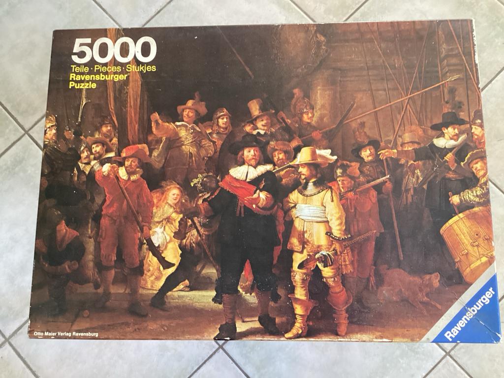 Ravensburger Legpuzzel 5000 stukjes De Nachtwacht, Ophalen, Meer dan 50 stukjes, Gebruikt, 6 jaar of ouder