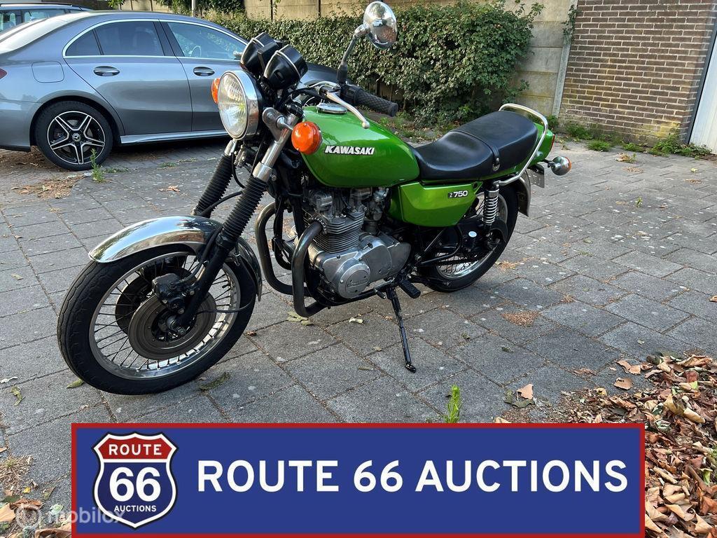 Kawasaki Z750 Twin | 1976 | Route 66 Auctions, Overige merken, Overige carrosserieën, Zwart, Bedrijf