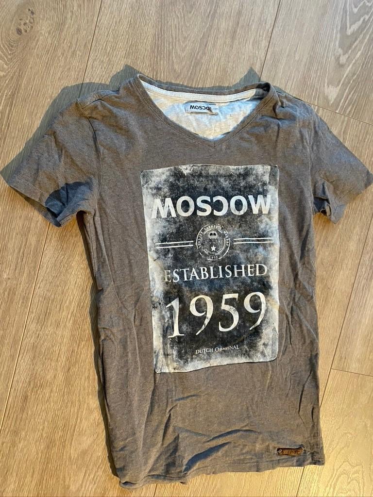 Nieuw moscow shirt bruin mt 152-164 (bx 11), Kinderen en Baby's, Kinderkleding | Maat 152, Verzenden, Nieuw, Jongen, Shirt of Longsleeve
