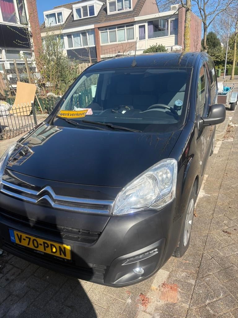 Citroën Berlingo GB Electric 67pk L1 2018 Zwart, Auto's, Bestelauto's, Stof, Parkeersensor, 22 kWh, Citroën