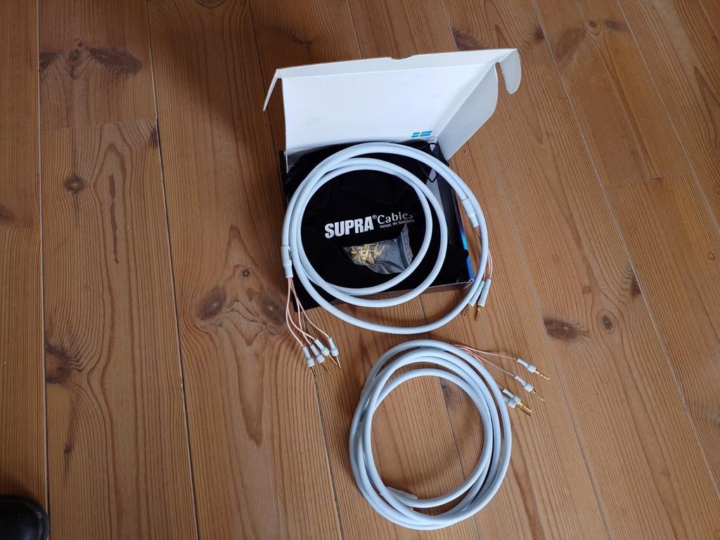 Supra XL Annorum luidsprekerkabel bi-wire (3 m.), Ophalen, Zo goed als nieuw, 2 tot 5 meter, Luidsprekerkabel