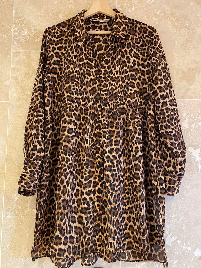 Zara jurkje Panter print maat M, Maat 38/40 (M), Overige kleuren, Zara, Ophalen of Verzenden