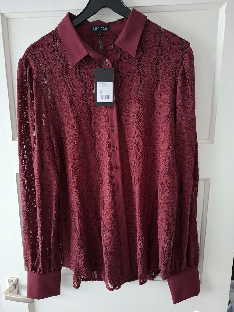 Mi Piace blouse  Burgundy kleur, Kleding | Dames, Blouses en Tunieken, Ophalen of Verzenden, Nieuw, Maat 46/48 (XL) of groter