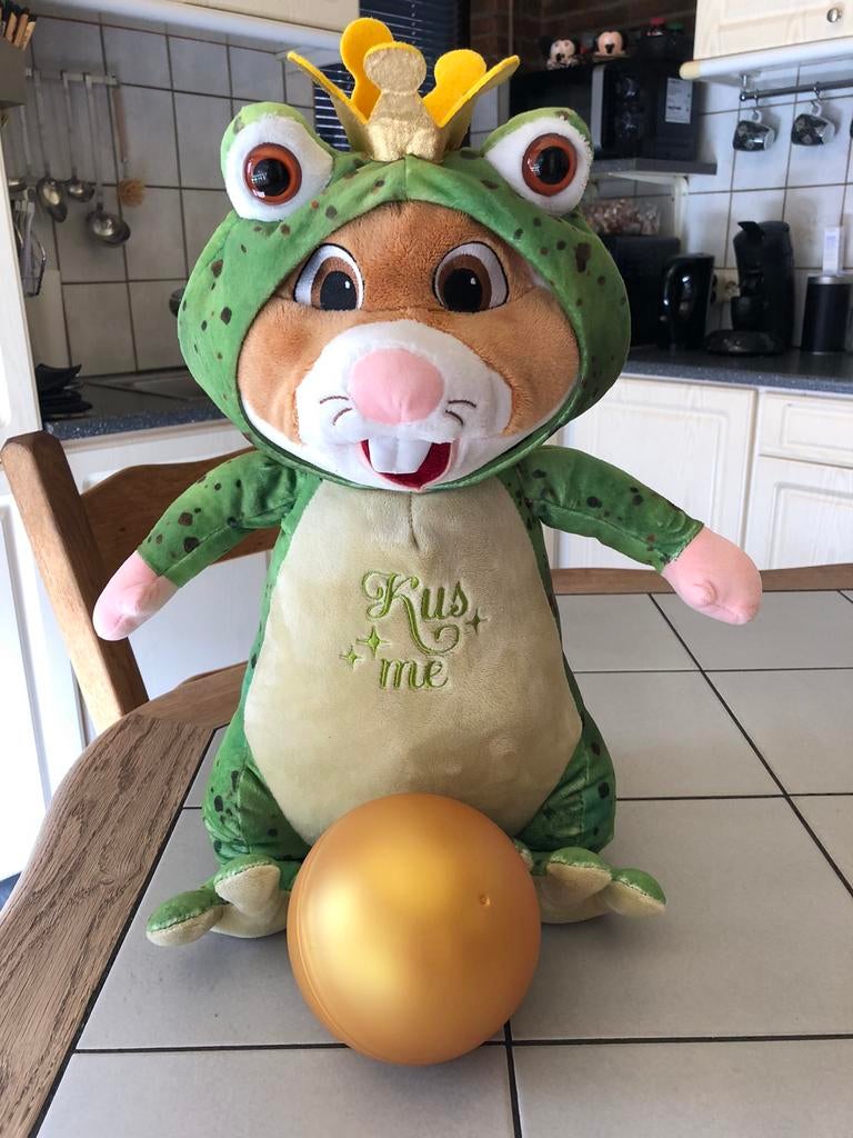 Hamster kikker koning grote efteling ah knuffel, Ophalen, Zo goed als nieuw, Overige typen