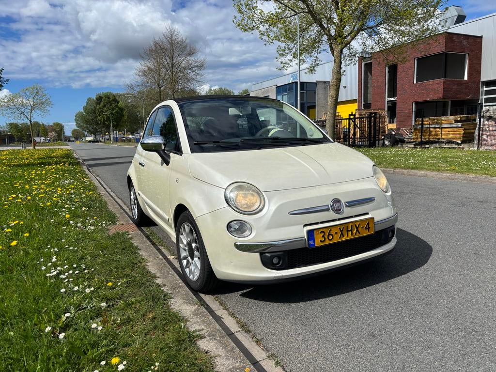 Fiat 500C 0.9 85pk cabriolet 2012 Wit, 31 €/maand, Cabriolet, Wit, Origineel Nederlands