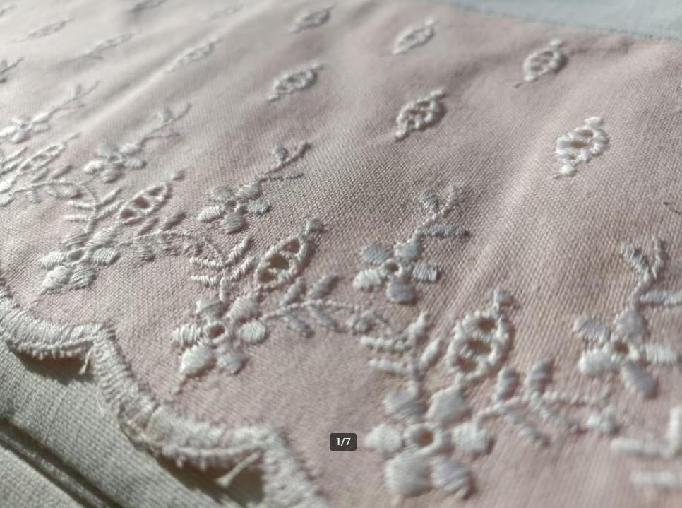 Vintage *nieuw* beddengoed sierrand 1x laken 2x sloop (A25), Huis en Inrichting, Slaapkamer | Beddengoed, Ophalen of Verzenden