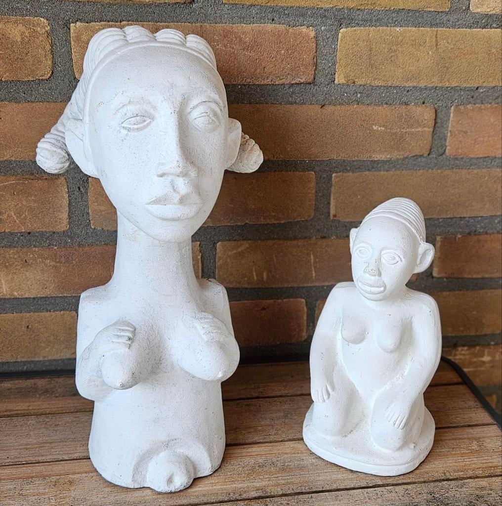 Beeldjes, Ophalen of Verzenden, Zo goed als nieuw, Wit, Steen/keramiek