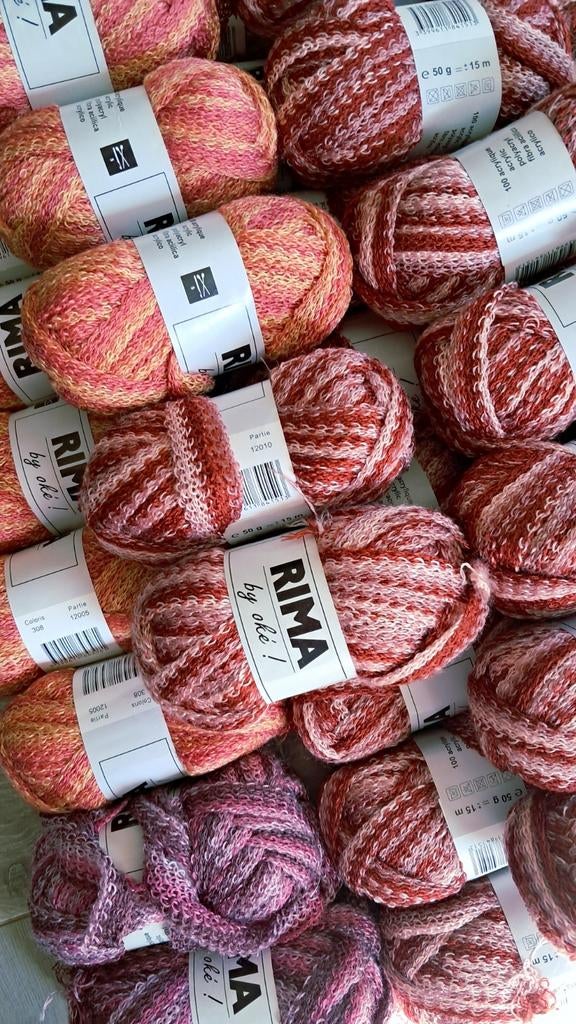 Partij van 35 bollen rima garen, Hobby en Vrije tijd, Ophalen of Verzenden, Breien of Haken, Wol of Garen