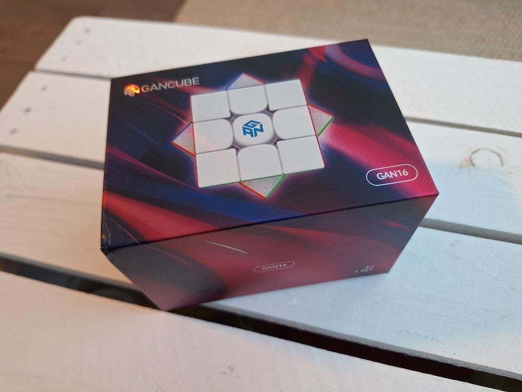 Speedcube GAN 16 MAX uv maglev, Ophalen of Verzenden, Minder dan 500 stukjes, Zo goed als nieuw, Rubik's of 3D-puzzel
