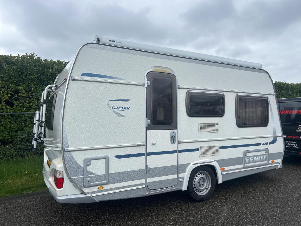 Fendt Saphir 420 QF 2010 FIETSENREK, THULE LUIFEL, Caravans en Kamperen, Caravans, Gewerbepark Ost 26 86690 Mertingen, Duitsland
