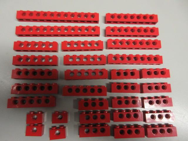 nr. 6548, Rode technic stenen., Ophalen of Verzenden, Zo goed als nieuw, Complete set, Lego