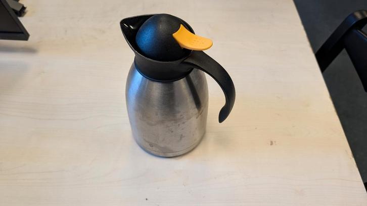 Partij: 9x Hendi RVS Thermoskan (1 Liter) – Horecakwaliteit!, Huis en Inrichting, Keuken | Keukenbenodigdheden, Gebruikt, Ophalen