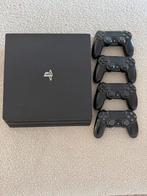 Playstation 4 Pro, Spelcomputers en Games, Spelcomputers | Sony PlayStation 4, Ophalen of Verzenden, 1 TB, Pro, Met 3 controllers of meer