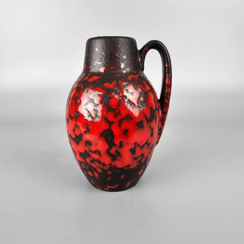 Vintage West-Duitse Fat Lava vaas. Scheurich 414-16, Ophalen of Verzenden