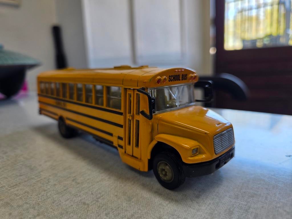 Gele Schoolbus Model - Gedetailleerd Speelgoedvoertuig, Overige merken, Gebruikt, 1:50 of kleiner, Overige typen
