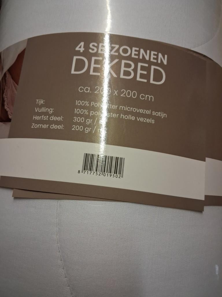 NIEUW SILVER STAR  dekbed 200200cm twv €140, Wit, Ophalen of Verzenden, Deken of Dekbed, Nieuw