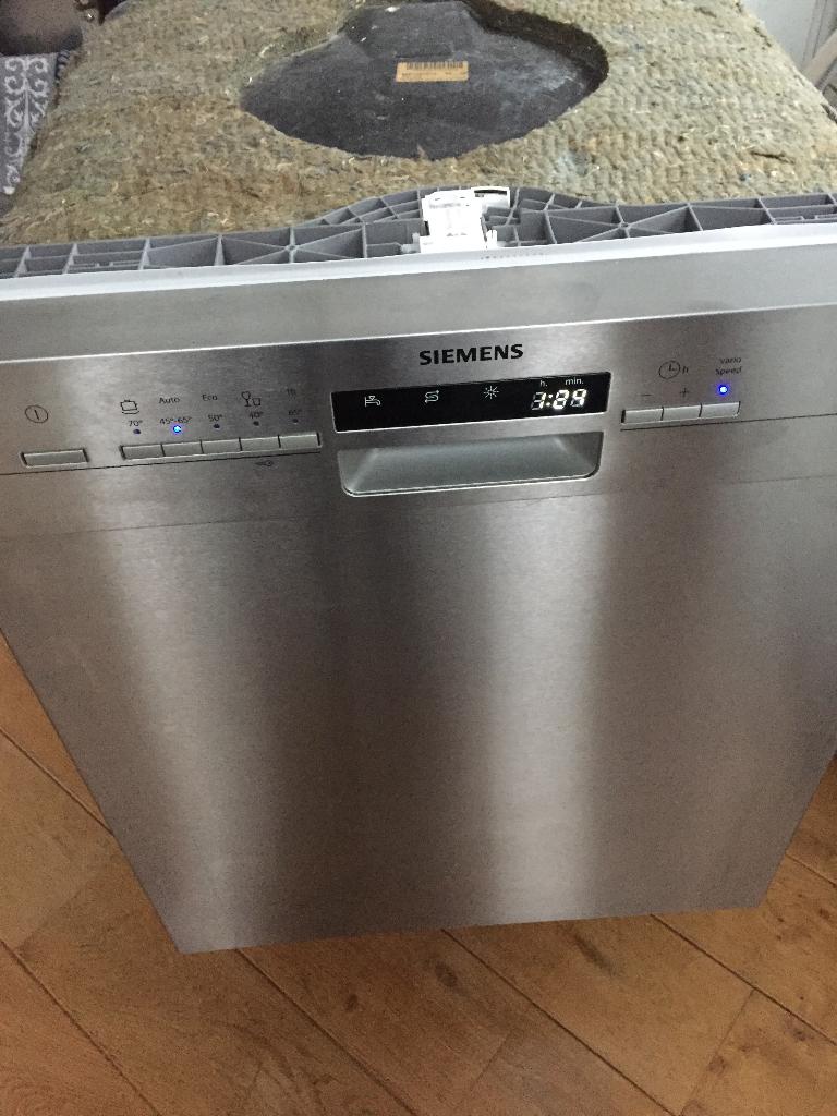 Siemens vaatwasser RVS onderbouw, Witgoed en Apparatuur, Vaatwasmachines, Ophalen, Gebruikt, Inbouw, 45 tot 60 cm