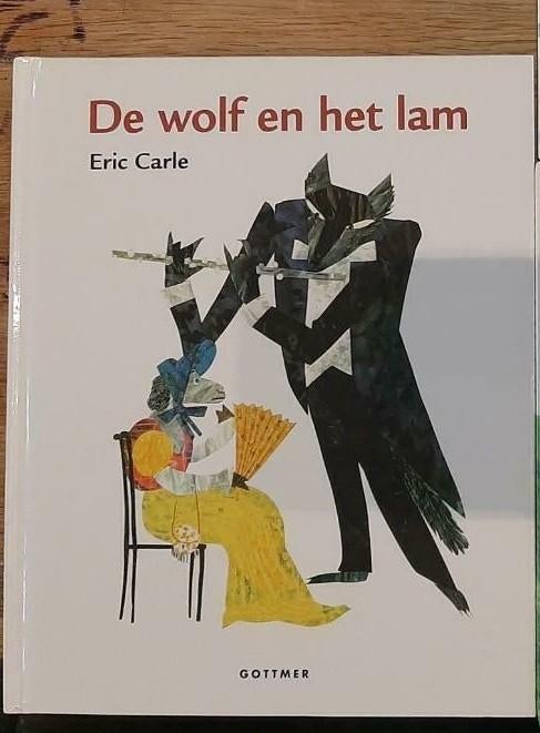   DE  WOLF  EN  HET  LAM  van  Eric Carle, Boeken, Kinderboeken | Kleuters, Zo goed als nieuw, Fictie algemeen, Ophalen of Verzenden