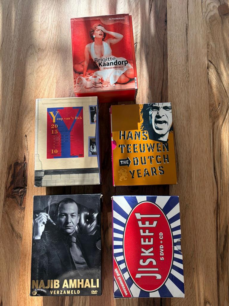 Cabaret DVD's: Brigitte Kaandorp, Hans Teeuwen, Jiskefet, Vanaf 12 jaar, Ophalen of Verzenden, Gebruikt, Stand-up of Theatershow