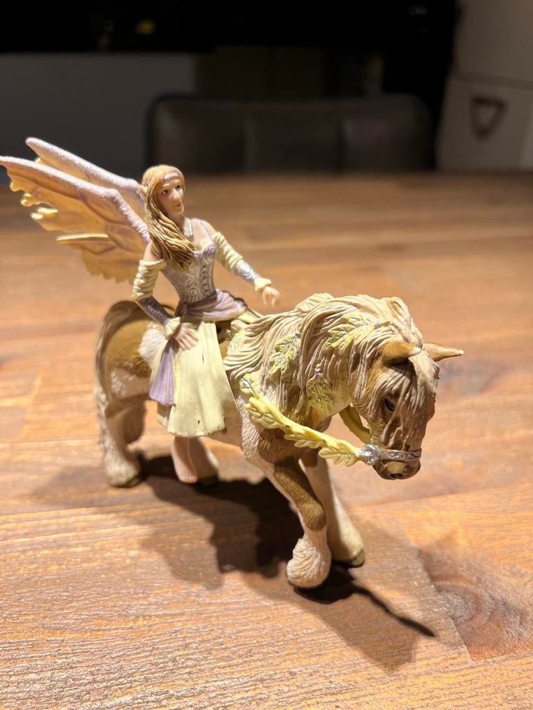 Schleich elf met paard, Ophalen of Verzenden, Gebruikt