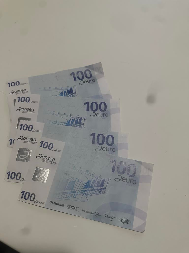 Cadeaubonnen, Eén persoon, Cadeaubon