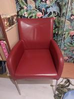 Eetkamerstoelen, Minder dan 50 cm, Ophalen of Verzenden, Zo goed als nieuw, Leer