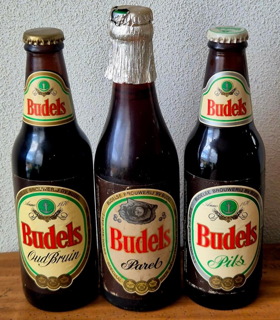 Verzamelaar; ZEER oude (1984) BUDELS flesjes bier TE KOOP 3, Verzamelen, Biermerken, Ophalen of Verzenden, Zo goed als nieuw, Flesje(s)