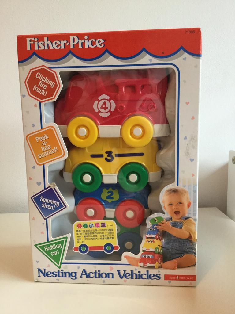 Fisher-Price Nesting Action Vehicles, Kinderen en Baby's, Speelgoed | Fisher-Price, Ophalen, Zo goed als nieuw, Speelset