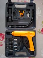 Compacte handboormachine Set met Accessoires, Ophalen of Verzenden, Gebruikt, Minder dan 400 watt, Boor- en Schroefmachine