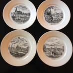 Petrus Regout & Co | Maastricht | 4 borden Nederland | 1850, Antiek en Kunst, Antiek | Keramiek en Aardewerk, Ophalen of Verzenden