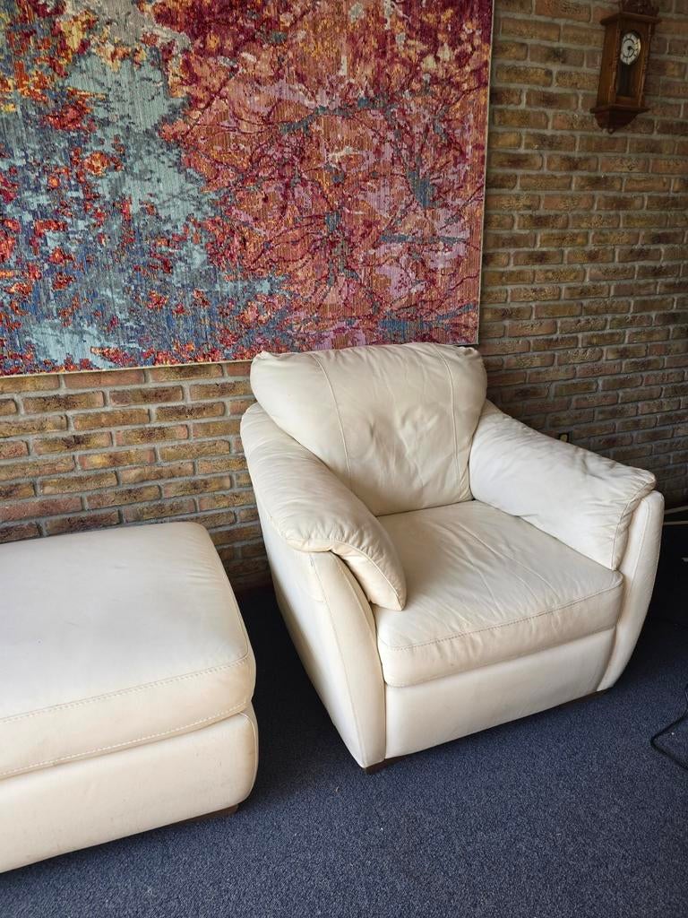 Fauteuil met voetenbank, Ophalen, 75 tot 100 cm, Kunststof, 75 tot 100 cm