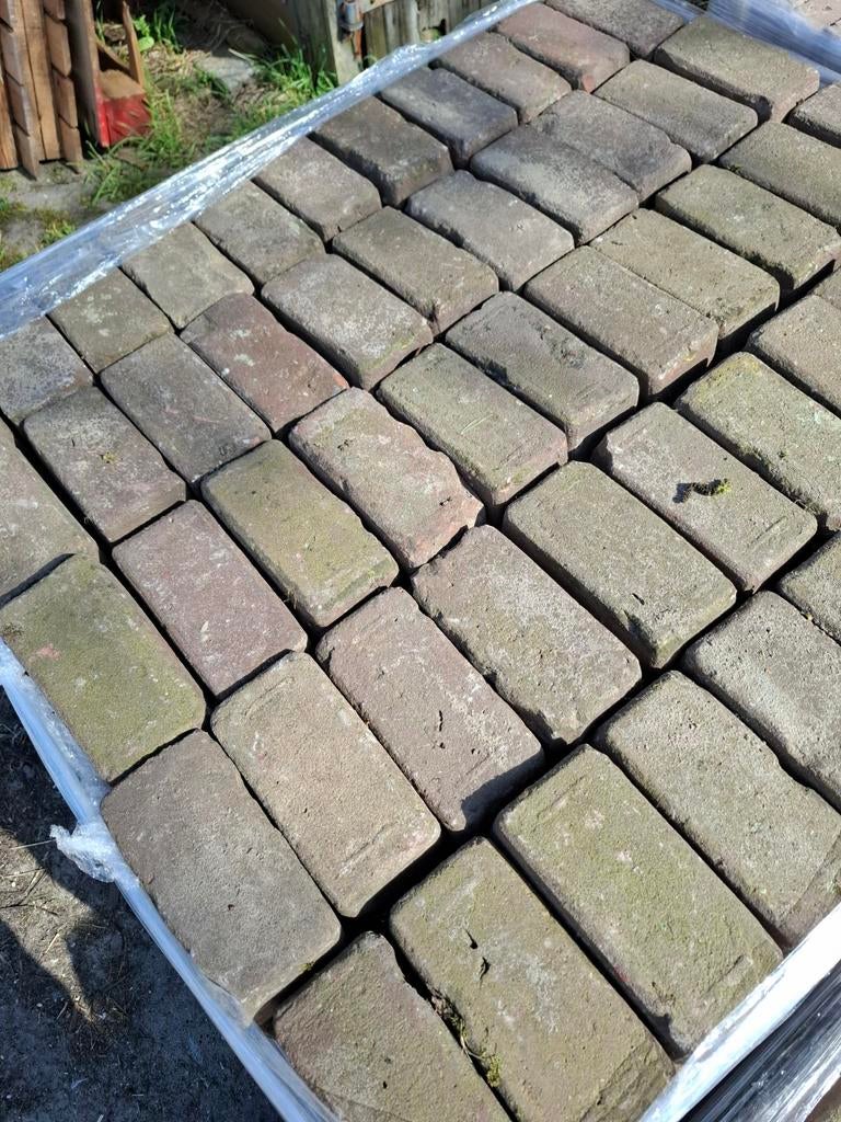 TE KOOP 6 M2 GEBAKKEN KLINKERS 10-DUIMERS, Ophalen, Gebruikt, Keramiek, Klinkers