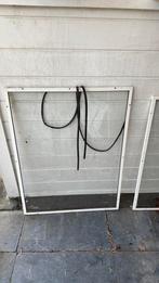 GRATIS af te halen: 2 Mooie alum voorzetramen. Wit., Doe-het-zelf en Verbouw, Glas en Ramen, Gevelraam of Ruit, Gebruikt, Minder dan 80 cm