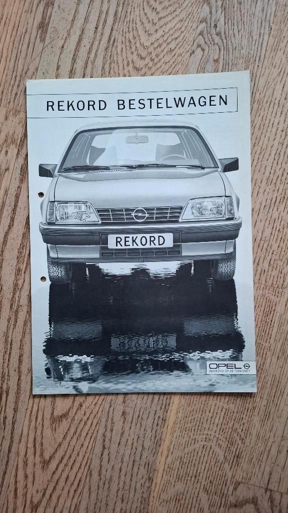 Opel Rekord Bestelwagen folder 1985, Boeken, Auto's | Folders en Tijdschriften, Gelezen, Opel, Ophalen of Verzenden