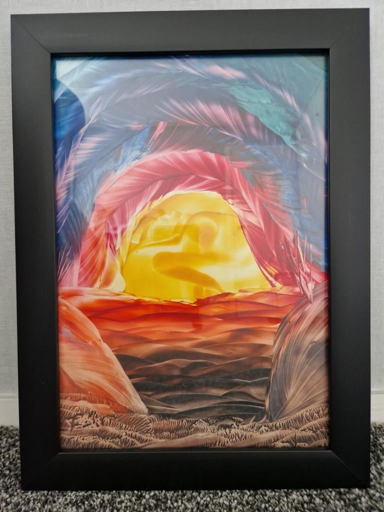 Bijenwas schilderij, Antiek en Kunst, Ophalen