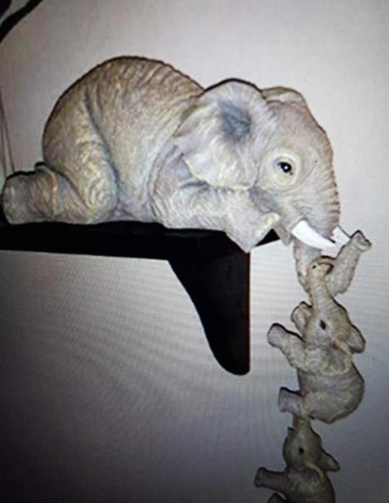 Mama olifant met 2 kleine olifanten, Ophalen of Verzenden, Nieuw, Dier