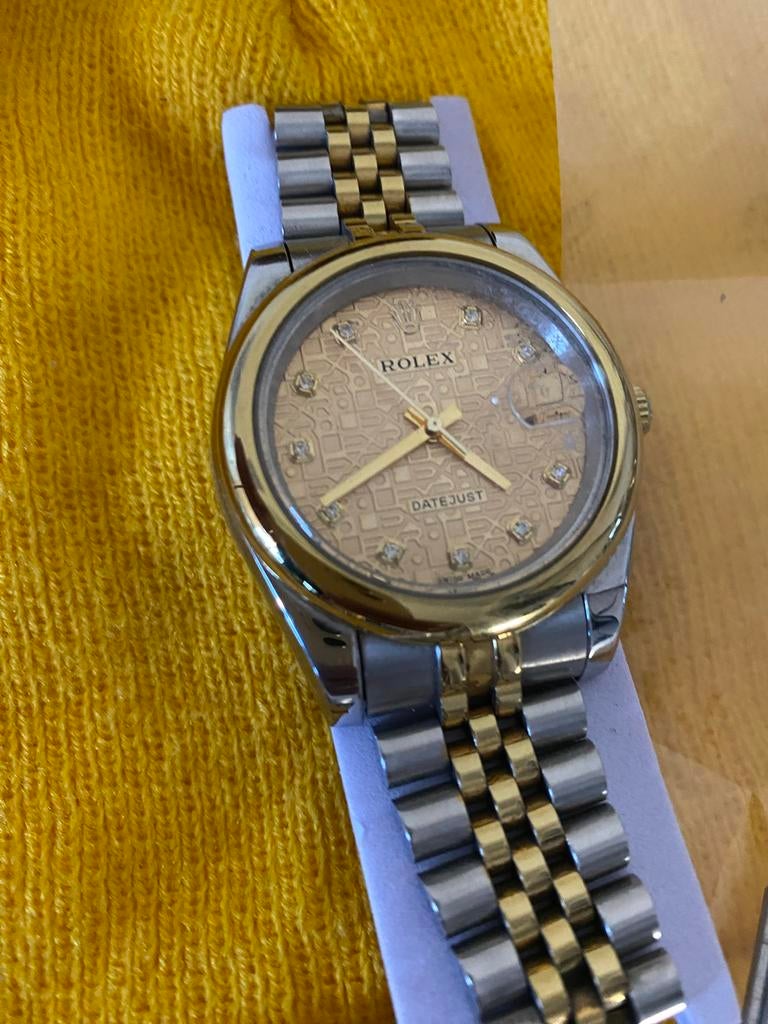 Rolex Datejust Automaat Horloge - Defect (Goud), Overige merken, Gebruikt, Staal, Polshorloge