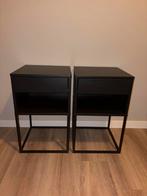 2x Ikea Vikhammer nachtkastjes 40x39cm, Huis en Inrichting, Ophalen, Gebruikt, Minder dan 45 cm, Metaal of Aluminium
