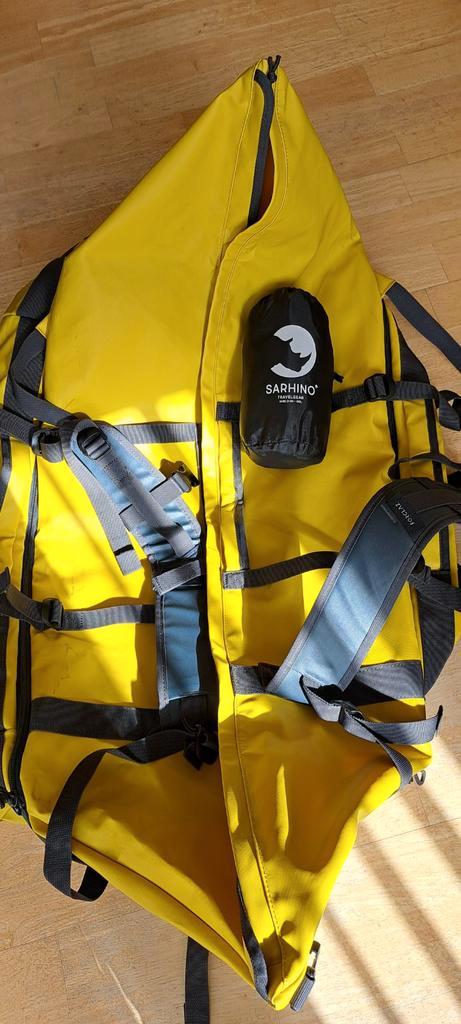 2 reistassen voor trekking 80 tot 120 L, Watersport en Boten, Hengelsport | Algemeen, Zo goed als nieuw, Ophalen