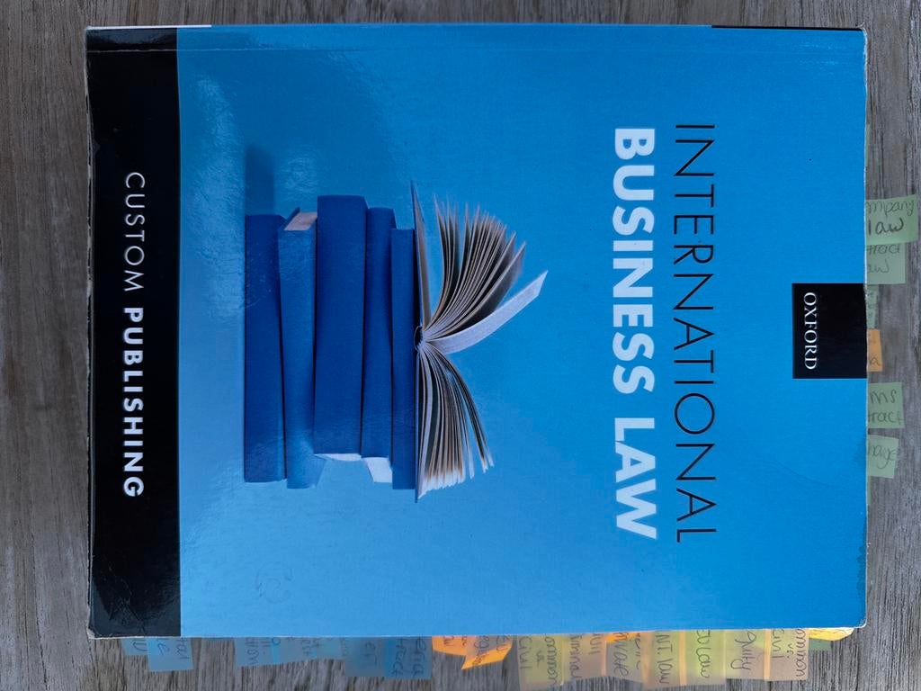 International Business Law - Custom Publishing, Boeken, Ophalen of Verzenden, Gamma, Zo goed als nieuw, HBO