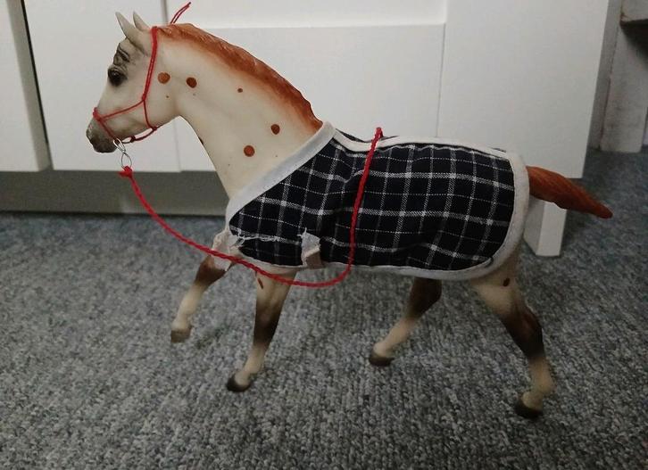 Breyer paard met deken en halster vintage appaloosa zeldzaam, Verzamelen, Speelgoed, Nieuw, Ophalen of Verzenden