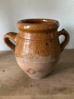 Franse aardewerk pot met oren, Antiek en Kunst, Ophalen of Verzenden
