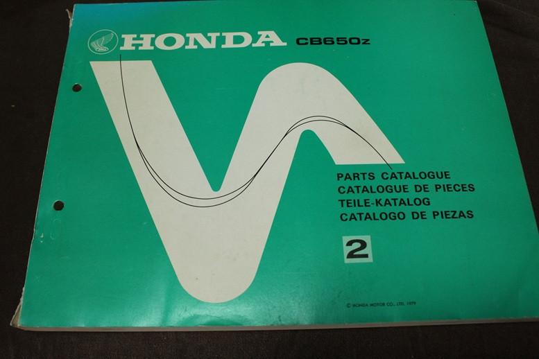 Honda CB650 z 1979 motorcycle parts catalogue teile katalog, Motoren, Handleidingen en Instructieboekjes, Ophalen of Verzenden