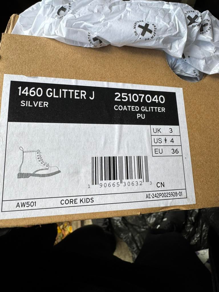 Dr. Martens 1460 Glitter J – Zilver, Kleding | Dames, Schoenen, Ophalen, Nieuw
