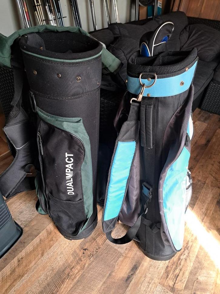 2 Golf Draagtassen: Dual Impact & Top-Flite, Sport en Fitness, Golf, Gebruikt, Tas, Overige merken, Ophalen of Verzenden