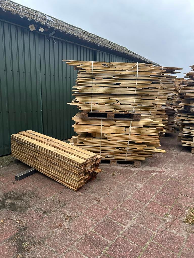 grenen tuinplanken 18x140mm (pallet), Ophalen of Verzenden, Nieuw, Minder dan 180 cm, Planken