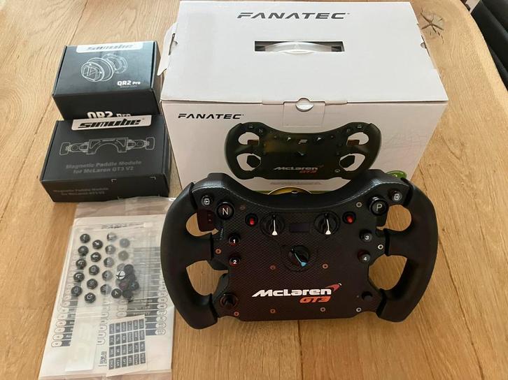 Fanatec McLaren GT3 v2 - QR2 Pro - MPM, Computers en Software, Joysticks, Zo goed als nieuw, Ophalen of Verzenden